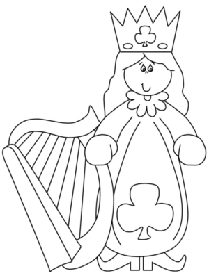 Disegno di principessa da stampare e colorare 19
