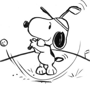 Disegno di Snoopy da stampare e colorare 2