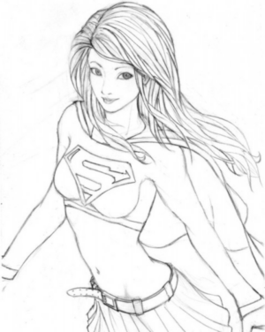 Disegno di Kara Danvers – Supergirl da stampare e colorare Disegno di Kara Danvers – Supergirl da stampare e colorare