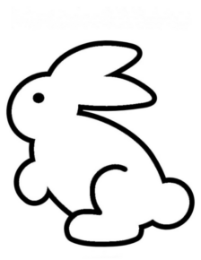 Disegno di coniglio da stampare e colorare 5