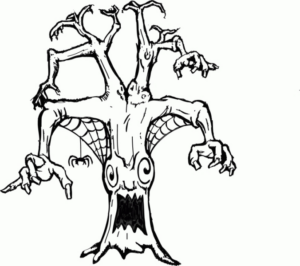 Disegno di mostro di Halloween da stampare e colorare