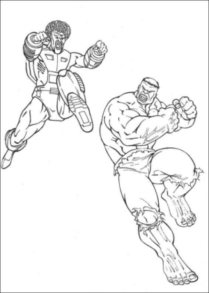 Disegno di Hulk da stampare e colorare 18