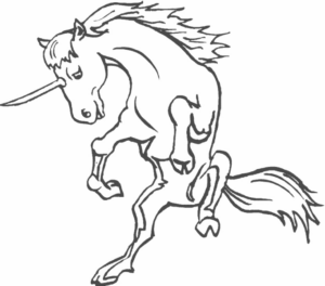Disegno di unicorno da stampare e colorare 114