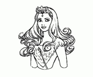 Disegno di principessa da stampare e colorare 11