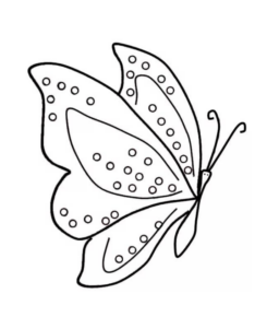 Disegno di farfalla da stampare e colorare 285