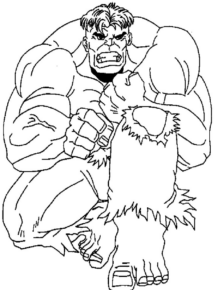 Disegno di Hulk da stampare e colorare 94
