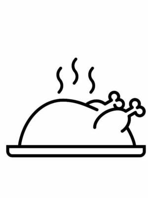 Disegno di carne da stampare e colorare 30