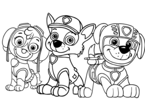 Disegno di Paw Patrol – Cane pompiere da stampare e colorare 35
