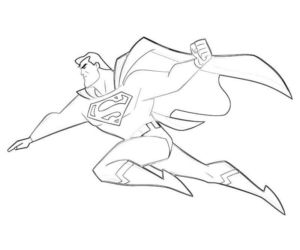 Disegno di Superman da stampare e colorare 9