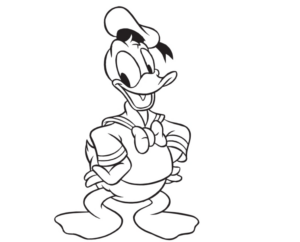 Disegno di Paperino da stampare e colorare 66