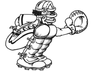 Disegno di baseball da stampare e colorare 44