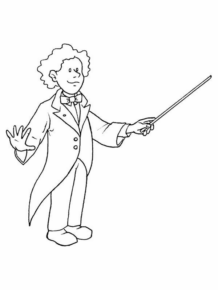 Disegno di musicista da stampare e colorare 31
