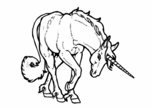 Disegno di unicorno da stampare e colorare 79
