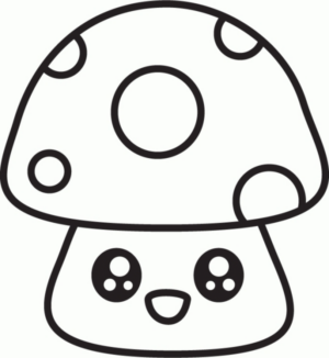 Disegno di fungo da stampare e colorare 6