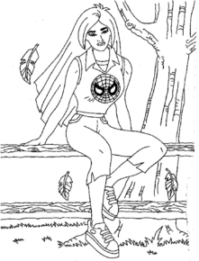 Disegno di Spiderman da stampare e colorare 113