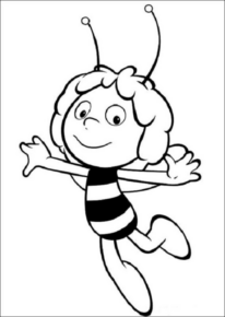 Disegno di Ape Maia da stampare e colorare 9