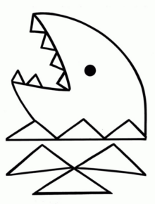 Disegno di squalo da stampare e colorare 28
