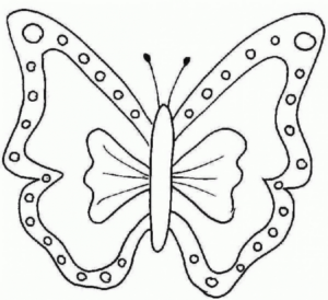 Disegno di farfalla da stampare e colorare 108