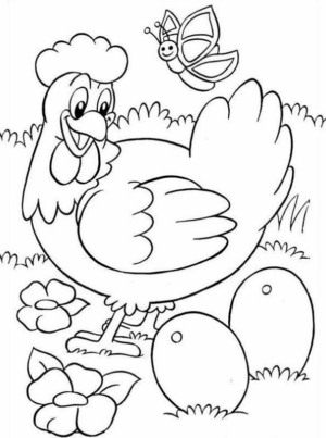 Disegno di uovo di Pasqua da stampare e colorare 268