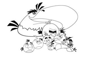 Disegno di Angry birds da stampare e colorare 96