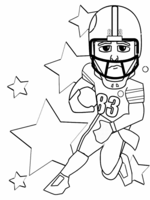 Disegno di football americano da stampare e colorare 46
