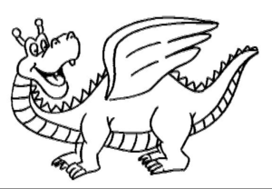 Disegno di dragone da stampare e colorare 16
