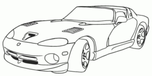 Disegno di automobile da stampare e colorare 104