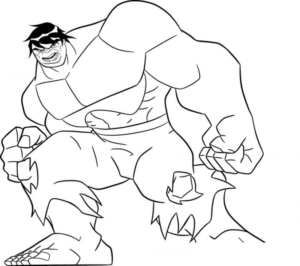Disegno di Hulk da stampare e colorare 112