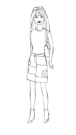 Disegno di Barbie da stampare e colorare 109