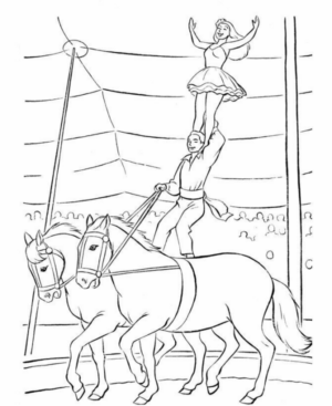 Disegno di circense da stampare e colorare 37