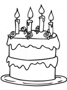 Disegno di compleanno da stampare e colorare 39