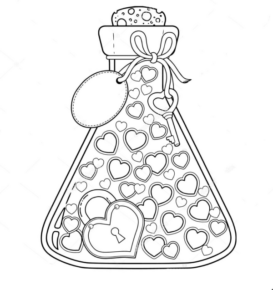Disegno di San Valentino da stampare e colorare 39