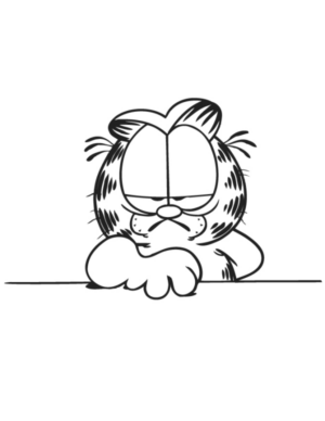 Disegno di Garfield da stampare e colorare 1