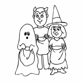 Disegno di bambino ad Halloween da stampare e colorare 37 Disegno di bambino ad Halloween da stampare e colorare 37