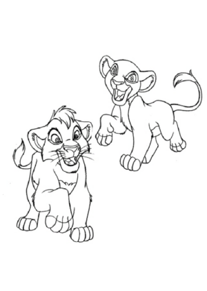 Disegno di Re Leone da stampare e colorare 63