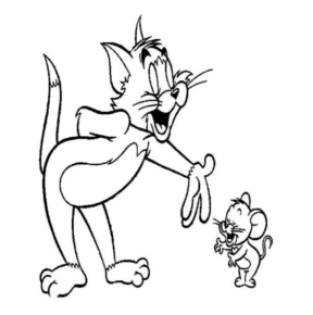 Disegno di Tom e Jerry da stampare e colorare 35