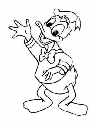 Disegno di Paperino da stampare e colorare 86