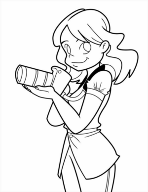 Disegno di fotocamera da stampare e colorare 4