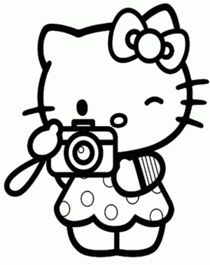 Disegno di Hello Kitty da stampare e colorare 12