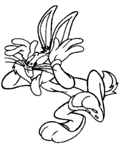 Disegno di Bugs Bunny da stampare e colorare 42