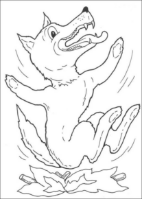 Disegno di lupo da stampare e colorare 53
