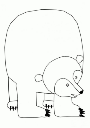 Disegno di orso polare da stampare e colorare 28