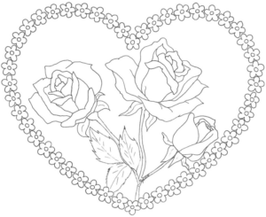 Disegno di cuore da stampare e colorare 50