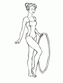 Disegno di ginnastica da stampare e colorare 22