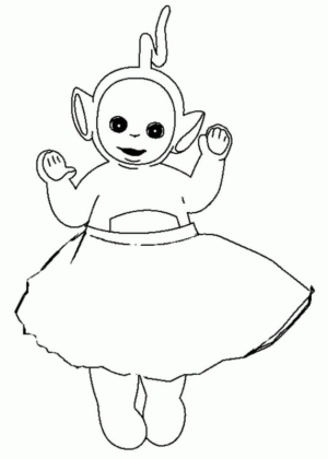 Disegno di Teletubbies da stampare e colorare 11