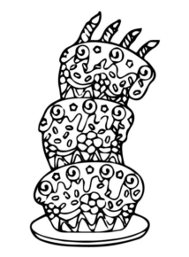 Disegno di compleanno da stampare e colorare 47
