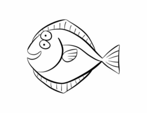 Disegno di pesce da stampare e colorare 252