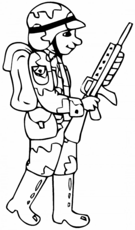 Disegno di soldato da stampare e colorare 38