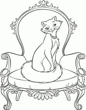 Disegno di Aristogatti da stampare e colorare 5