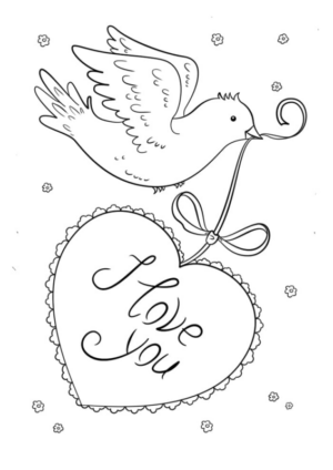Disegno di San Valentino da stampare e colorare 67 Disegno di San Valentino da stampare e colorare 67